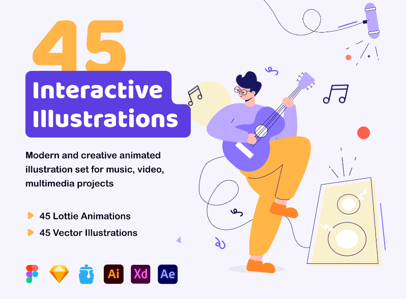 45 Interactive Illustrations 2 45 Interactive Illustrations