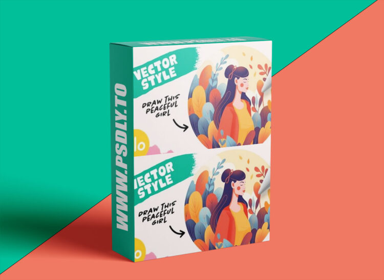 Art with Flo - Vector Style Girl 1 Art with Flo - Vector Style Girl