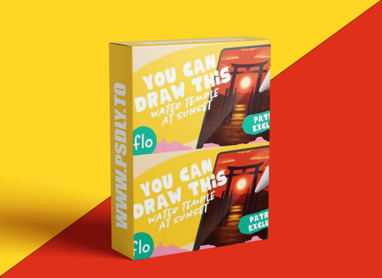 Art with Flo - Water Temple at Sunset 1 Art with Flo - Water Temple at Sunset