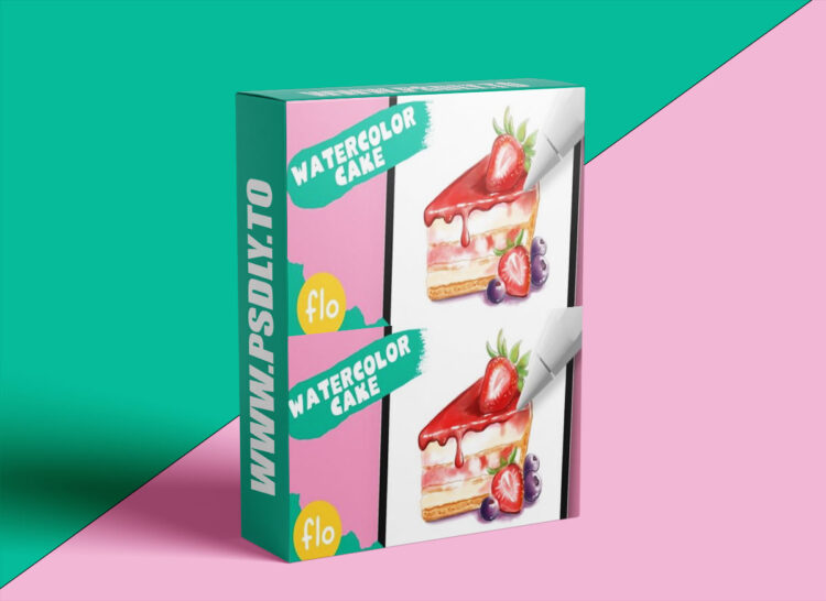 Art with Flo - Watercolor Cake 1 Art with Flo - Watercolor Cake