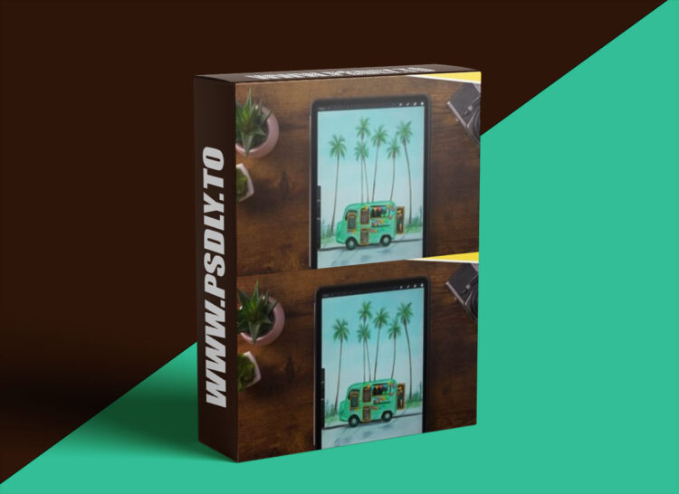 Art with Flo - Watercolor Foodtruck 1 Art with Flo - Watercolor Foodtruck