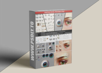 Artstation - Painting facial features: Eye, Lips, Nose