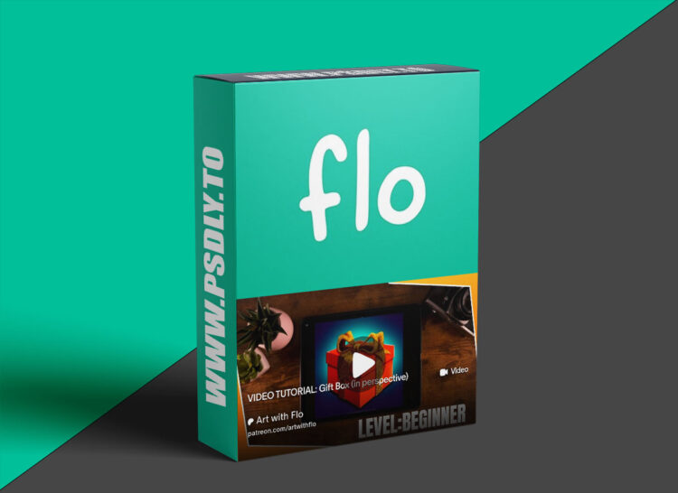 Artwithflo – Procreate Tutorial Gift Box (in perspective) 1 Artwithflo – Procreate Tutorial Gift Box in perspective