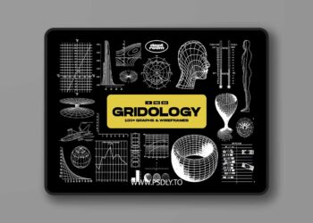 CreativeMarket - GRIDOLOGY | 100+ Graphs & Wireframes 34180488