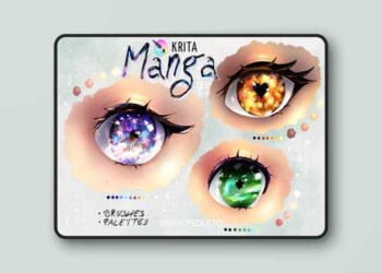 Enchanting Manga Eyes Mastery - Brushes & Palettes for Krita