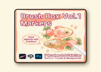 Gumroad - Brush Box Vol.1 - Markers, Pencils & Palettes