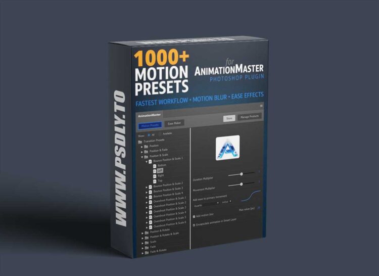 AnimationMaster Plugin for Photoshop + 1000 Premium Motion Presets 1 AnimationMaster Plugin for Photoshop + 1000 Premium Motion Presets
