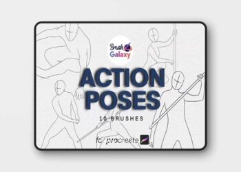 Brushgalaxy - Action Poses Brush Set