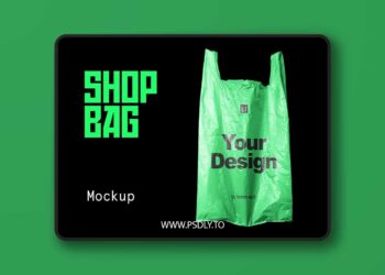 CreativeMarket - Plastic Shopping Bag Mockup - 4027009
