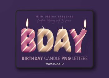Deeezy - Birthday Candle - 3D Lettering 47256