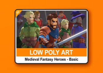 Low-Poly Medieval Fantasy Heroes - Basic Pack