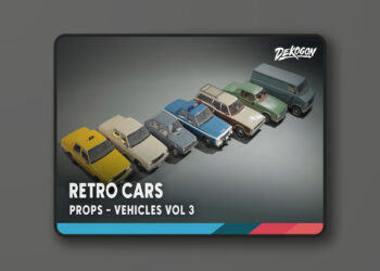 Vehicles VOL.3 - Retro Cars (Low Poly)