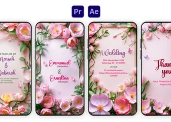 Videohive - Romantic Floral Wedding Invitation Instagram Story - 57304213