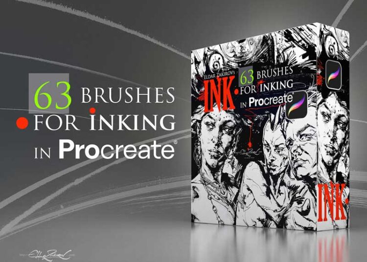 Eldar Zakirov - INK - 63 Brushes For Inking in Procreate 1 Eldar Zakirov - INK - 63 Brushes For Inking in Procreate