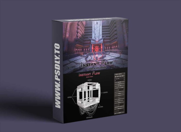 Superhivemarket - InstantFlow : Cables & Udim Bundle v1.0 1 InstantFlow : Cables & Udim Bundle v1.0