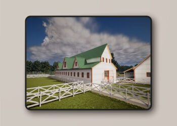 Large Horse Stable Ranch - Environment and Props (4.26+)