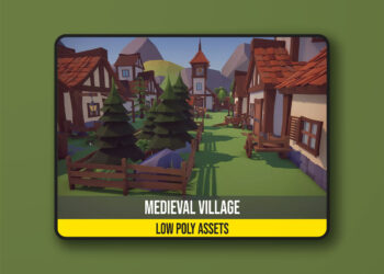 Low Poly Fantasy Medieval Village v1.42