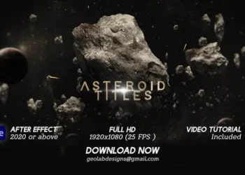 Videohive - Asteroid Titles - 58370031