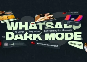 Videohive - Whatsapp Messages (Dark Mode) - 58345613