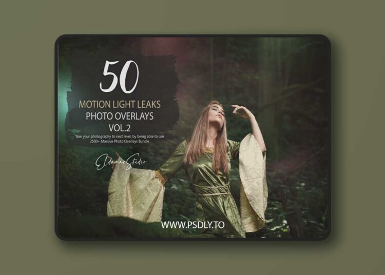 50 Motion Light Leaks Photo Overlays - Vol. 2