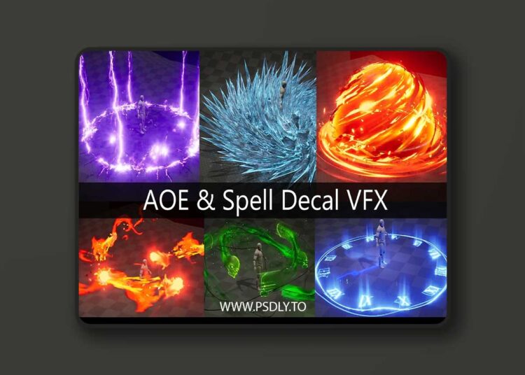 AOE and Spell Decal VFX ( with SFX ) 1 AOE and Spell Decal VFX ( with SFX )