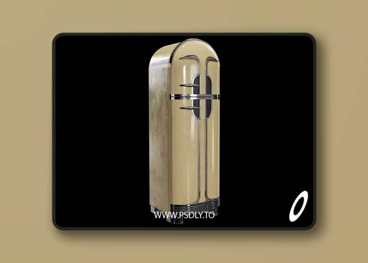Art Deco Fridge ( Art Deco Fridge Fridgee 3D Model Kitchen Decoration ) 1 Art Deco Fridge ( Art Deco Fridge Fridgee 3D Model Kitchen Decoration )