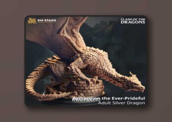 Azmordion the Ever-Prideful – Adult Silver Dragon – 3D Print Model