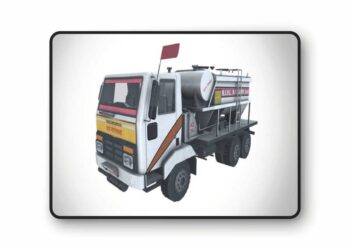 Blasting Vehicle Low-poly 3D Model
