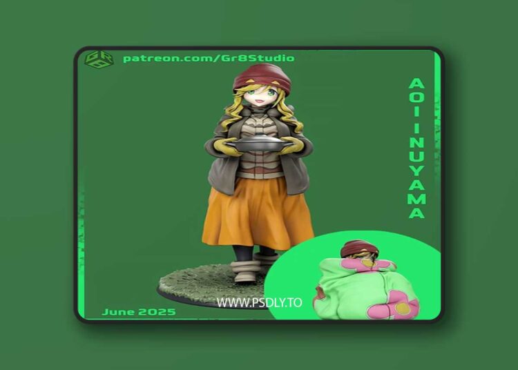 Gr8Tech – Laid-Back Camp – Aoi Inuyama – 3D Print 1 Gr8Tech – Laid-Back Camp – Aoi Inuyama – 3D Print