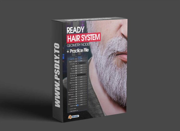Gumroad - Blender Ready Hair System 1 Gumroad - Blender Ready Hair System