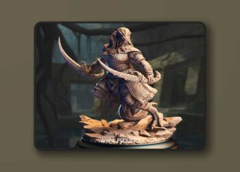 Kijaa Shadowblade – Black Dragonkin Rogue – 3D Print Model