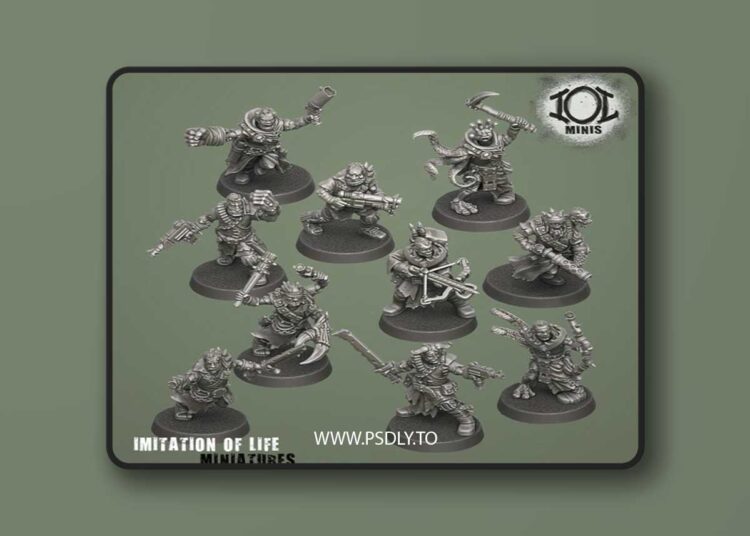 Modular Mutants Set 2 – 3D Print Model STL 1 Modular Mutants Set 2 – 3D Print Model STL