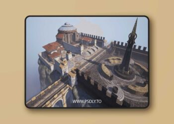 Modular Temple Plaza 4k PBR (4.16+)