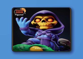 Nomnom Figures – Chibi Skeletor – He-man – 3D Print Model STL
