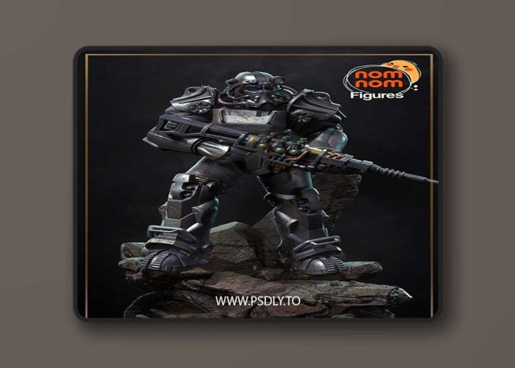 Nomnom Figures – T-60 Power Armor – Fall out 4 – 3D Print 1 Nomnom Figures – T-60 Power Armor – Fall out 4 – 3D Print