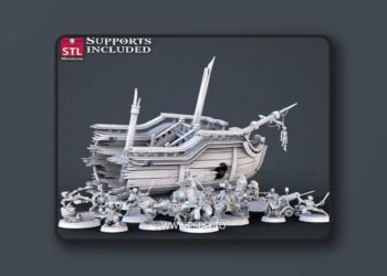 STL Miniatures – Pirate Set – 3D Print Model