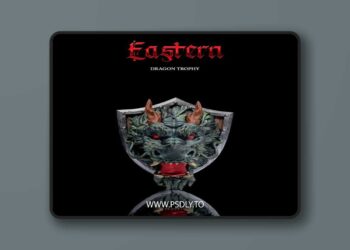 STLflix – Wall Mount – Eastern Dragon Trophy – 3D Print Model STL