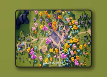 Stylized Fantasy Village 3D Model