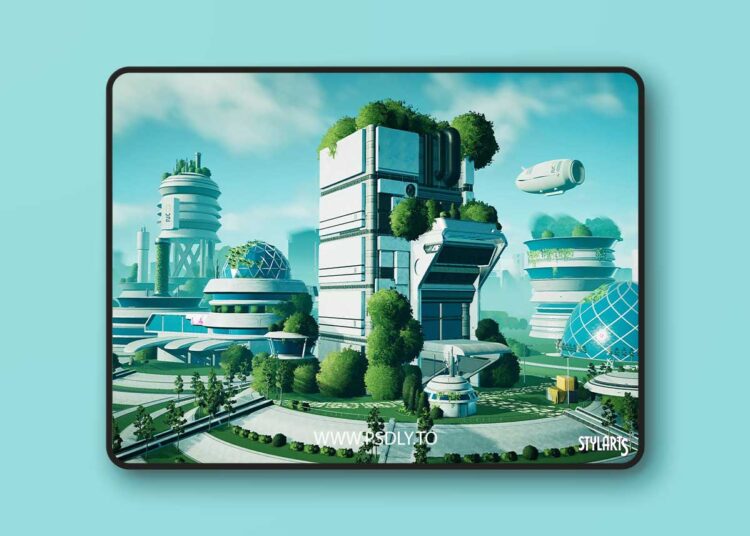 Stylized Solarpunk City v1.0 for Unreal Engine 1 Stylized Solarpunk City v1.0