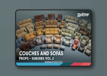 Suburbs VOL.2 - Couches and Sofas (Nanite and Low Poly) (5.4)