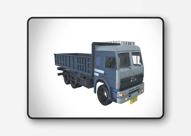 Tata LPT2518 TC 10 Wheeler Truck Low-poly 3D model 1 Tata LPT2518 TC 10 Wheeler Truck Low-poly 3D model
