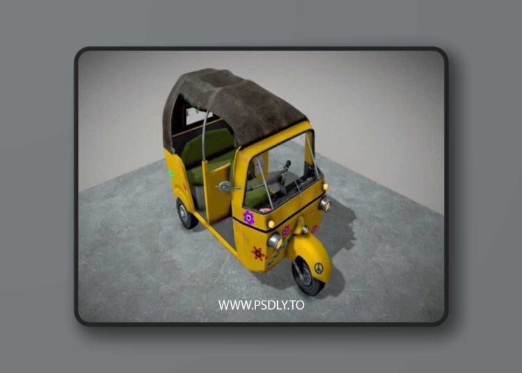 Tuk Tuk or Auto Rickshaw Low-poly 3D Model 1 Tuk Tuk or Auto Rickshaw Low-poly 3D Model