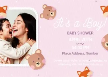Videohive - Baby shower invitation template - 59139995