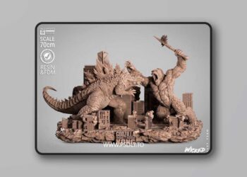 WICKED – Godzilla vs Kong Diorama – 3D Print Model STL