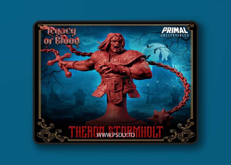 Warrior Theron Stormholt Bust – 3D Print 1 Warrior Theron Stormholt Bust – 3D Print