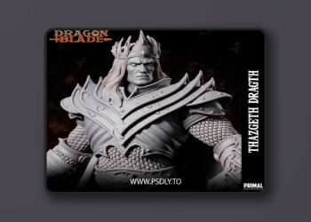 Wizard Fighter Dragon Emperor Thazgeth Draght – 3D Print