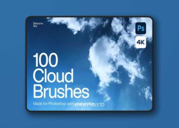 100 Cloud Brushes for Photoshop 290751482