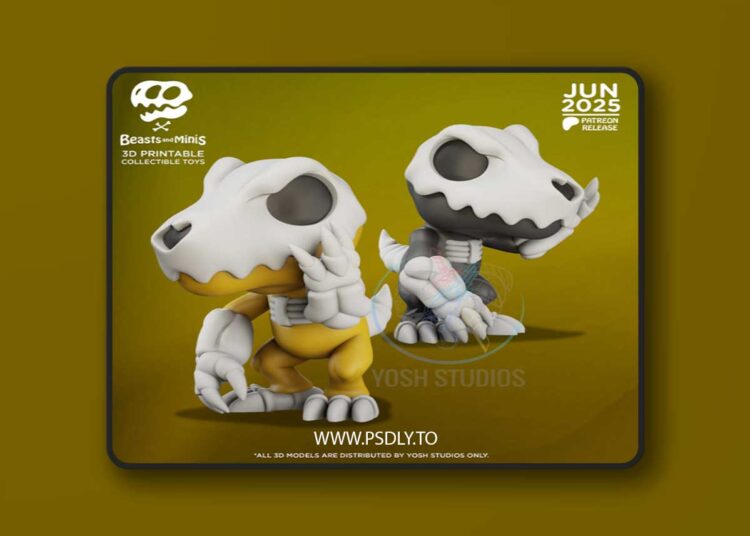 Agumon Mini – 3D Print Model 1 Agumon Mini – 3D Print Model