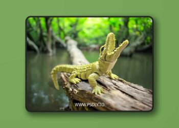 Articulated Alligator – Flexi reptile – 3D Print Model STL