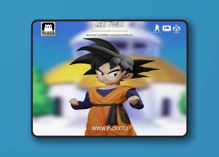 Black Tower Collectibles – Goten – 3D Print Model STL 1 Black Tower Collectibles – Goten – 3D Print Model STL